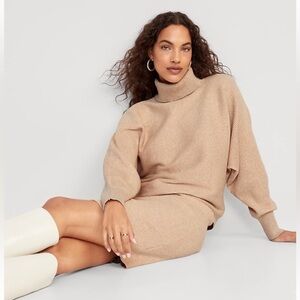 Old Navy NWT Black Ribbed Knit Sweater and Mini Skirt Set